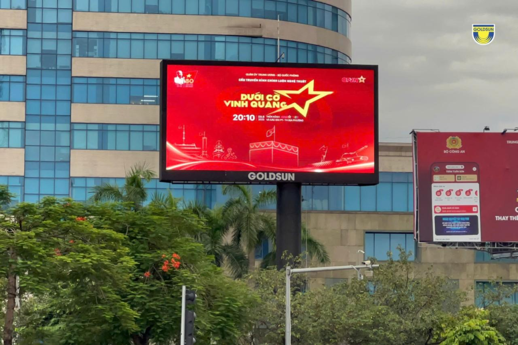 Goldsun Media đồng hành truyền thông cùng cầu truyền hình nghệ thuật “Dưới cờ vinh quang” – Sự kiện quốc gia kỷ niệm 80 năm Cách mạng Tháng Tám