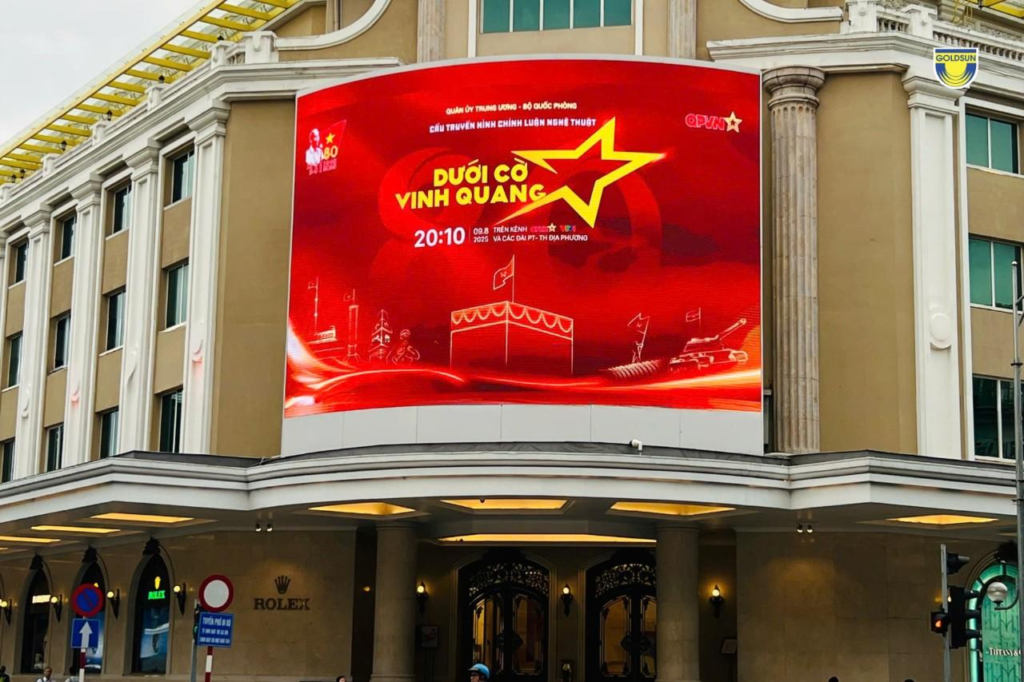Goldsun Media đồng hành truyền thông cùng cầu truyền hình nghệ thuật “Dưới cờ vinh quang” – Sự kiện quốc gia kỷ niệm 80 năm Cách mạng Tháng Tám