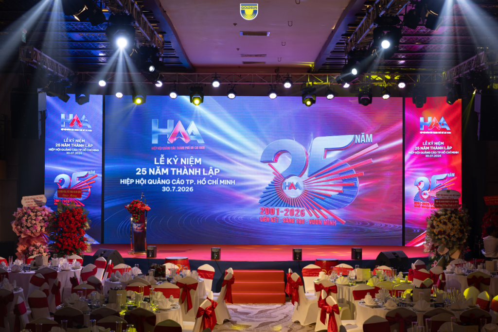 GOLDSUN MEDIA VINH DỰ ĐỒNG HÀNH CÙNG LỄ KỶ NIỆM 25 NĂM THÀNH LẬP HIỆP HỘI QUẢNG CÁO TP. HỒ CHÍ MINH (HAA)