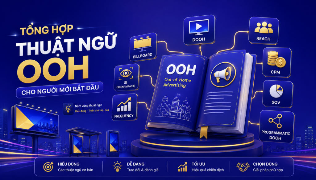 THUẬT NGỮ QUẢNG CÁO NGOÀI TRỜI (OOH) CƠ BẢN CHO NGƯỜI MỚI BẮT ĐẦU