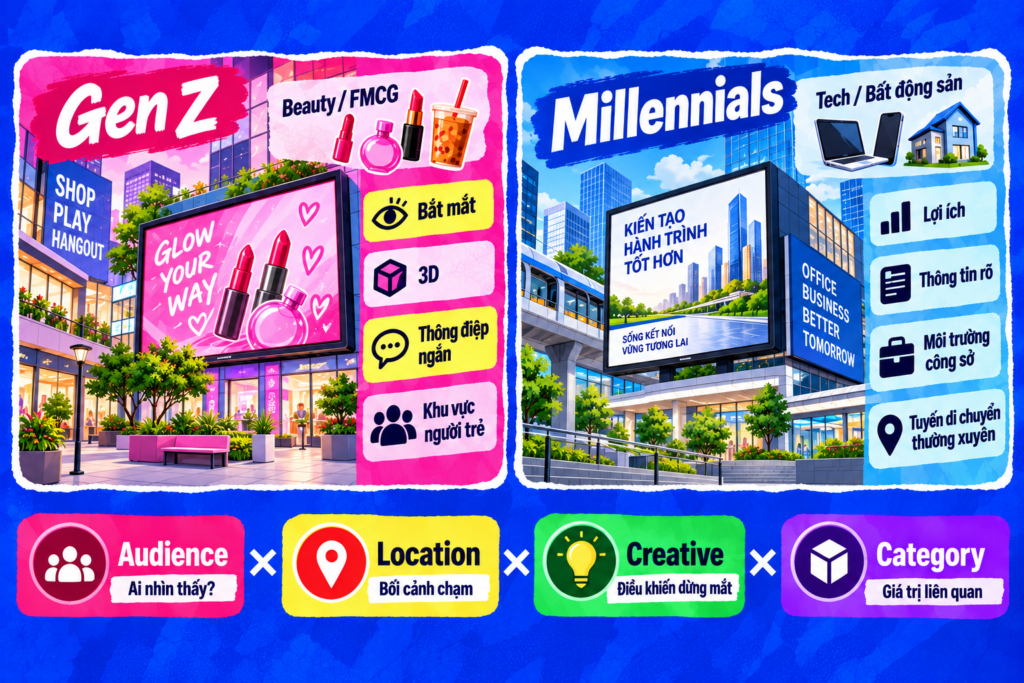  GEN Z VÀ MILLENNIALS NHÌN OOH KHÁC NHAU THẾ NÀO?