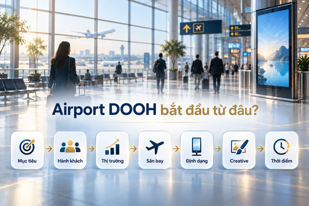 LẬP KẾ HOẠCH QUẢNG CÁO SÂN BAY: THƯƠNG HIỆU NÊN BẮT ĐẦU TỪ ĐÂU?